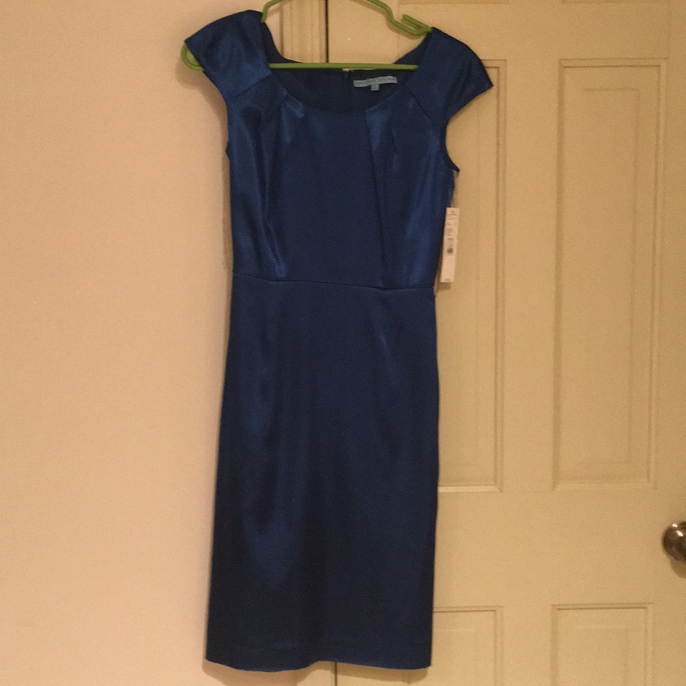 Antonio Melanie cap sleeves Venetian dress